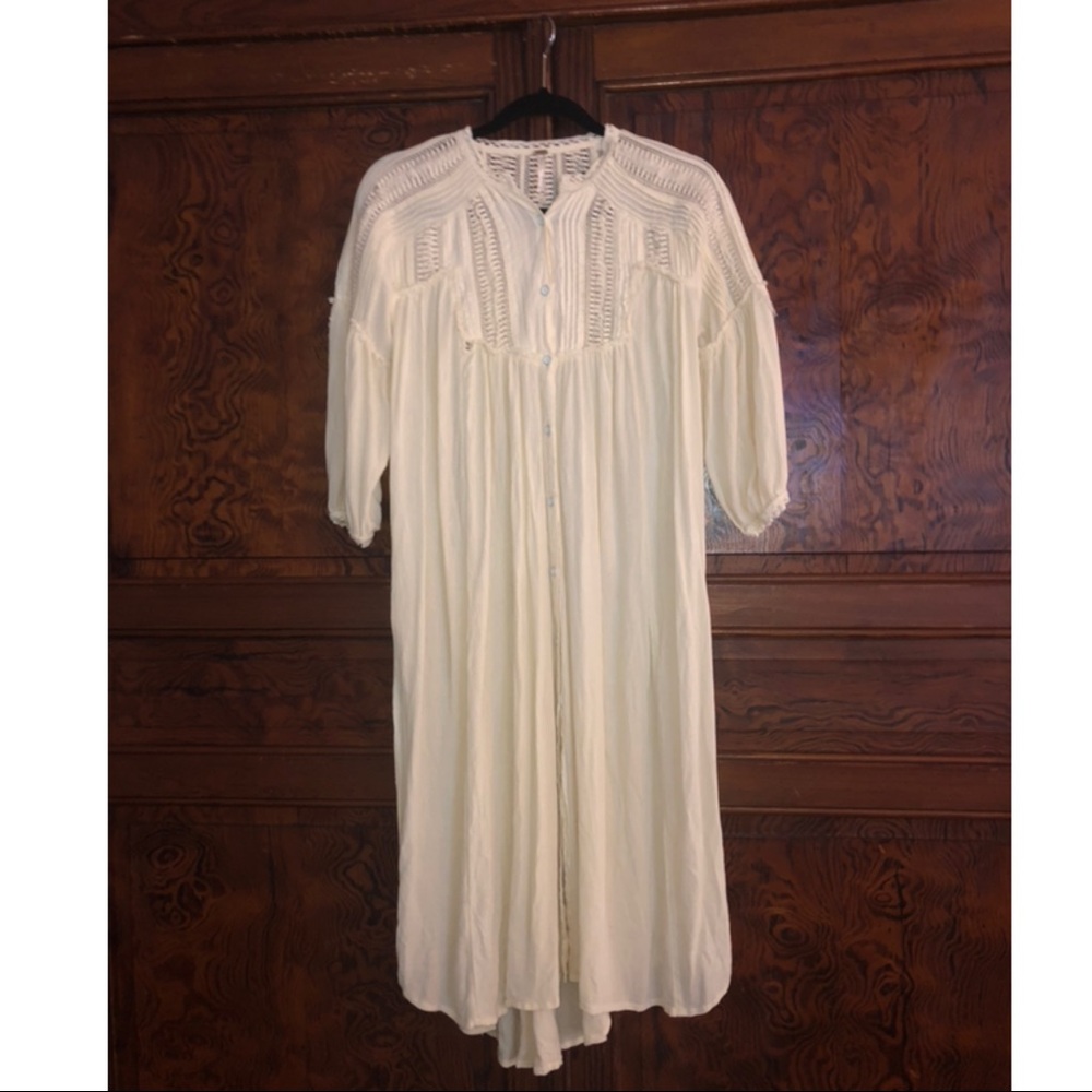 Free People cream dress XS